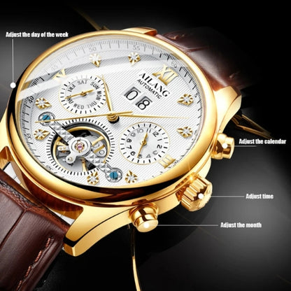 leather strap watch