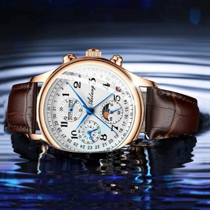  mens watch leather strap