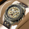 mechanical watch, mechanic watch, luxury watch, mens watch leather strap,  mens watch mechanic