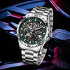 mens watch silver, stainless steel watch, automatic watch, quartz watch, watch, man watches