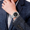 mens watches silver, stainless steel watch, luxury watch men, man watch