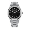 mens watches silver, stainless steel watch, luxury watch men, man watch